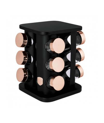 Набір ємностей для спецій Berlinger Haus Black Rose Collection (BH-8559)